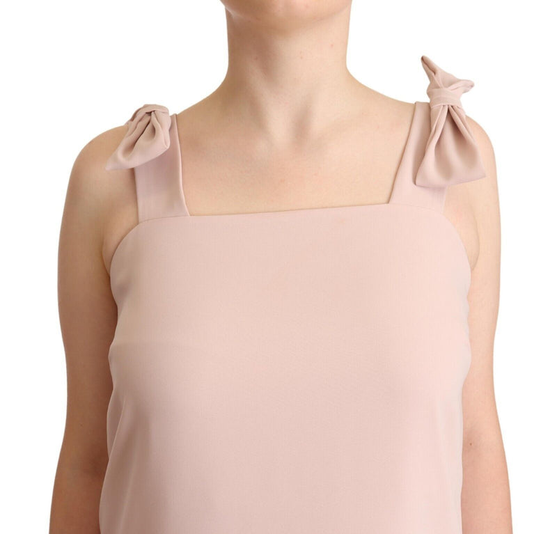 Robe Midi Sans Manches en Polyester Rose P.A.R.O.S.H.