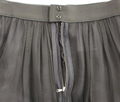 Jupe en soie noire transparente au-dessus des genoux de Dolce & Gabbana