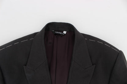 Dolce & Gabbana grijze, slim fit linnen blazerjas