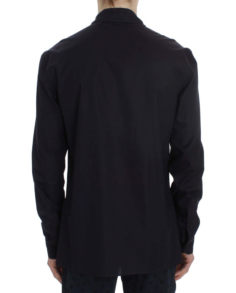 Chemise de pyjama en coton rayé violet de Dolce &amp; Gabbana