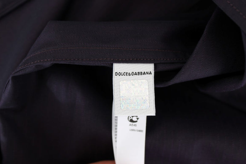 Chemise de pyjama en coton rayé violet de Dolce &amp; Gabbana