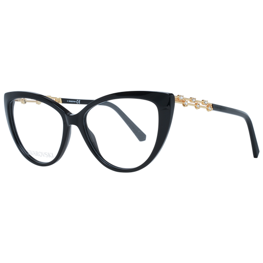 Swarovski Elegante Zwarte Cat Eye Designer Bril