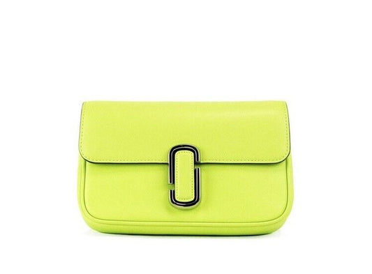 Marc Jacobs The J Marc groene, glanzende leren schoudertas/crossbody tas