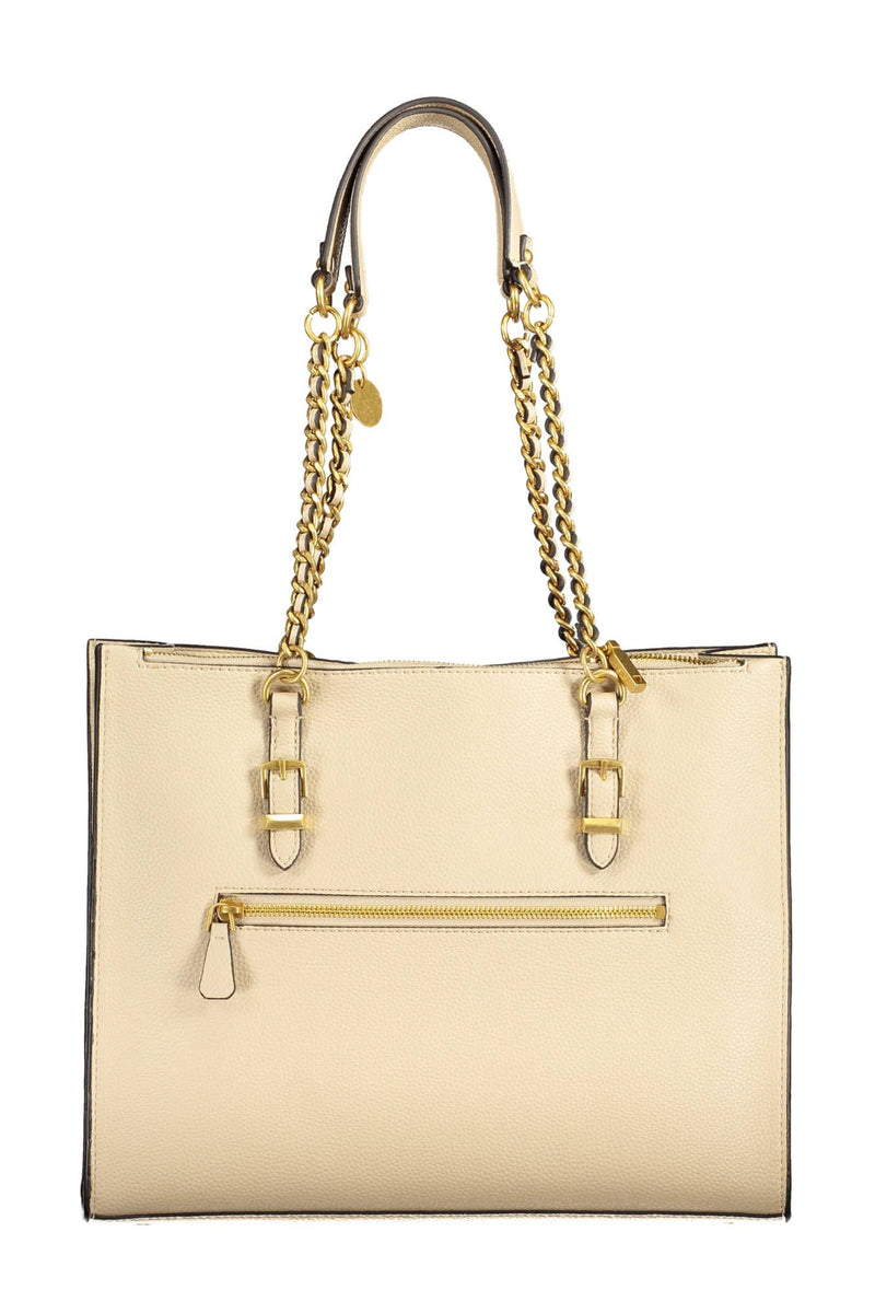 Guess Jeans Sac à main en polyéthylène beige pour femmes