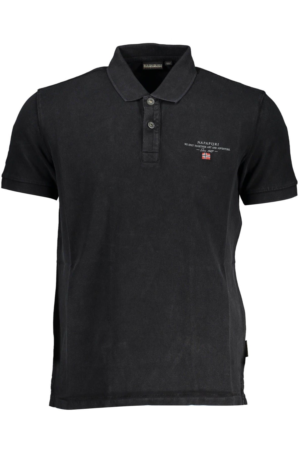 Polo Napapijri Classic Noir Brodé