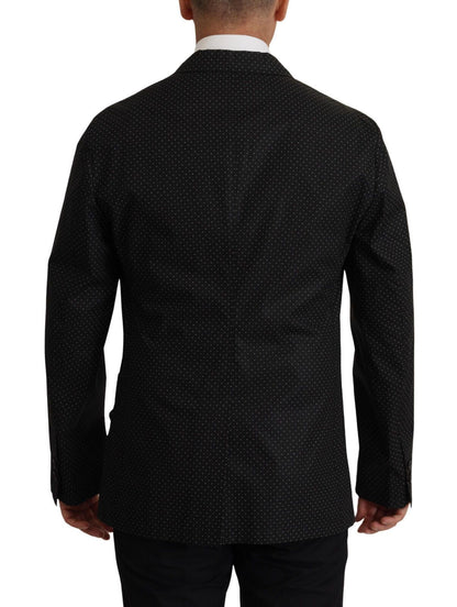 Blazer en coton noir à pois de Dolce & Gabbana