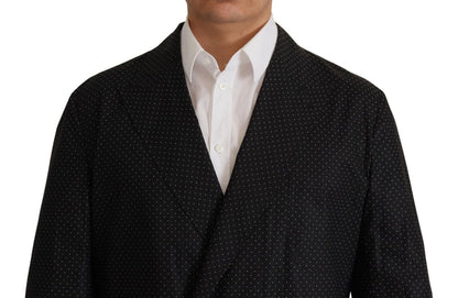 Blazer en coton noir à pois de Dolce & Gabbana