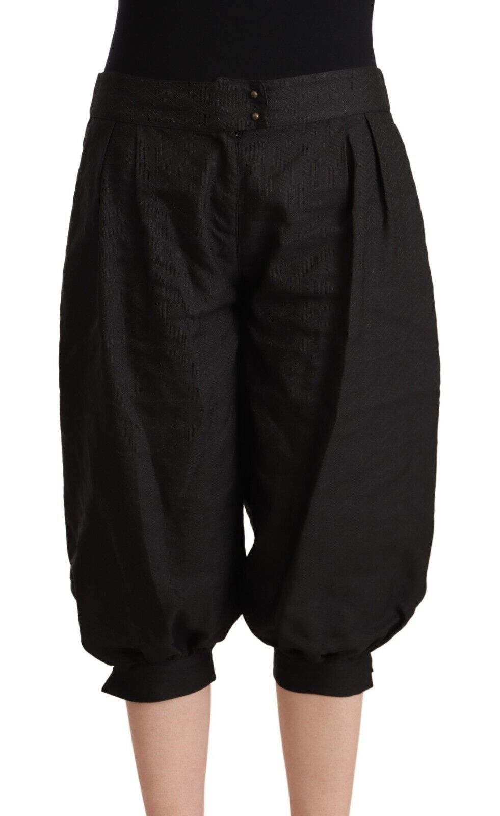 GF Ferre Zwarte Cropped Harembroek van Viscose