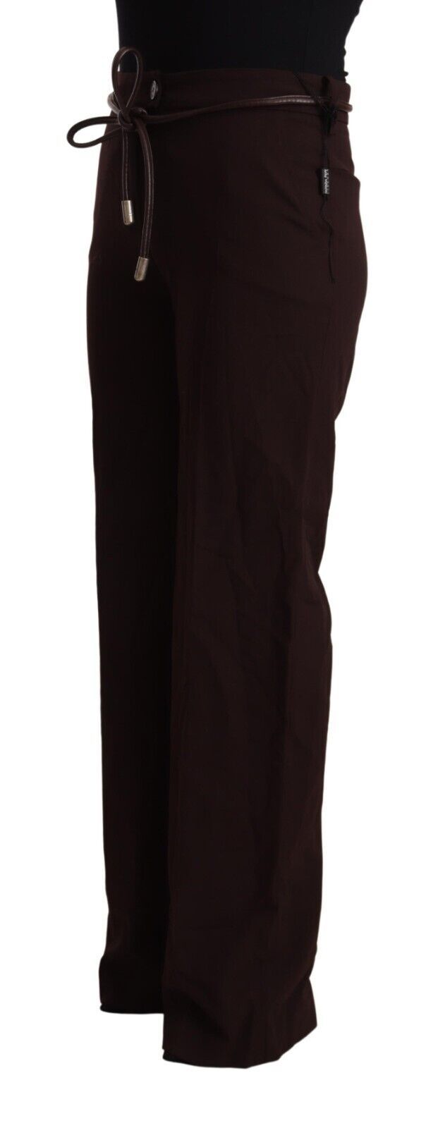 Patrizia Pepe Pantalons Formels Noirs Taille Haute Droits