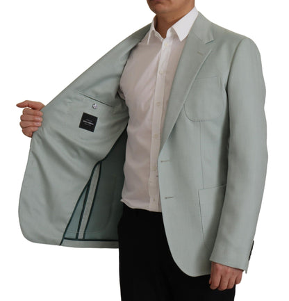 Blazer en cachemire et soie vert clair de Dolce & Gabbana