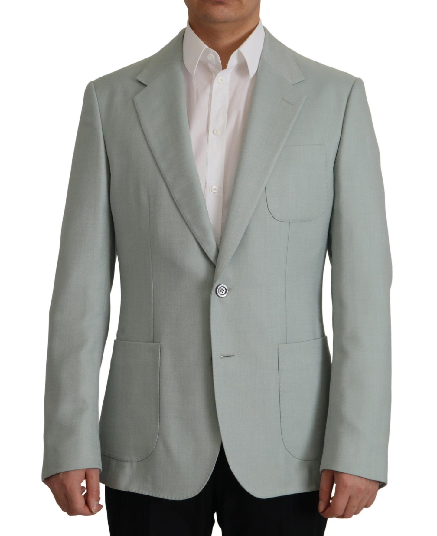 Blazer en cachemire et soie vert clair de Dolce & Gabbana
