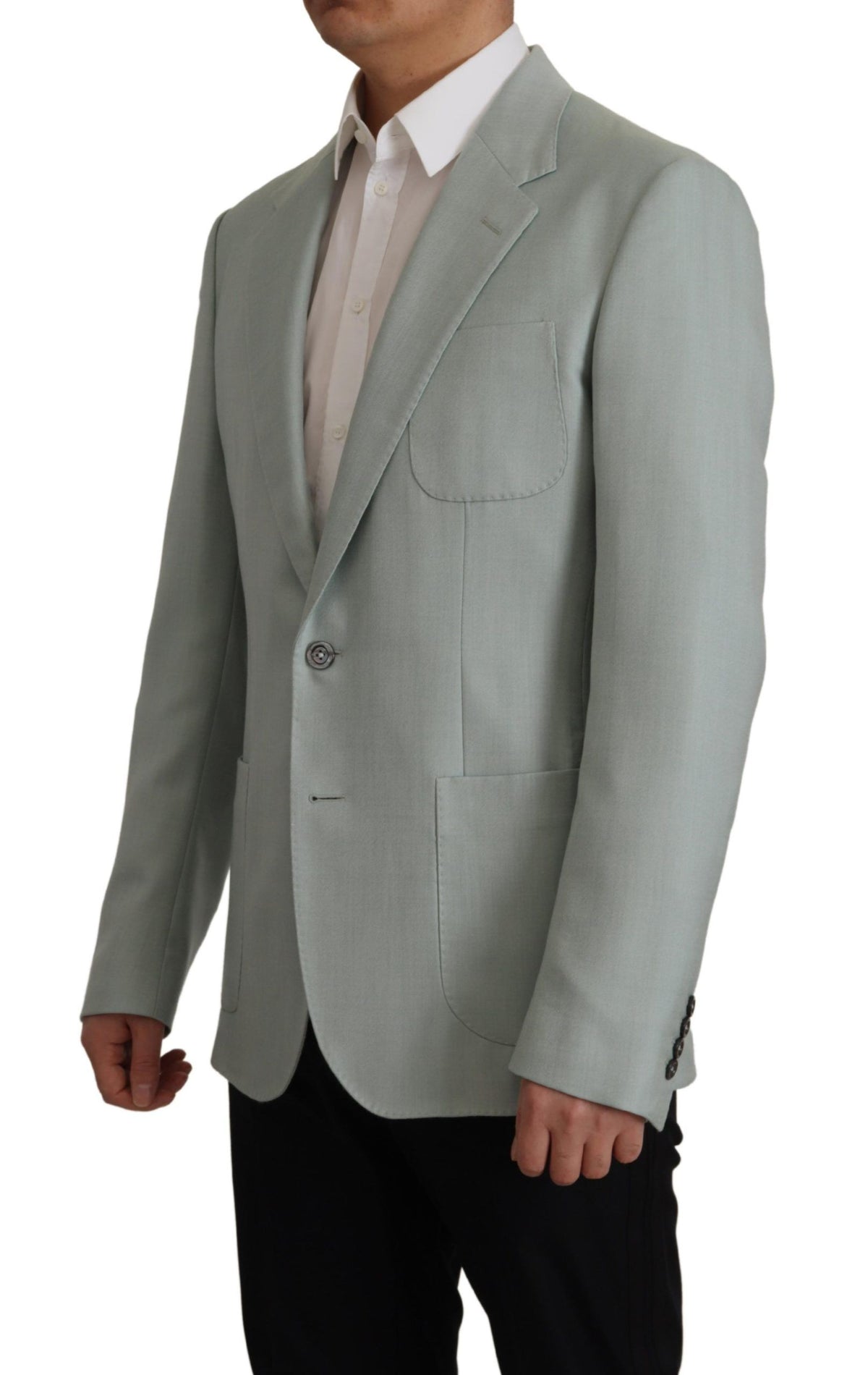 Blazer en cachemire et soie vert clair de Dolce &amp; Gabbana