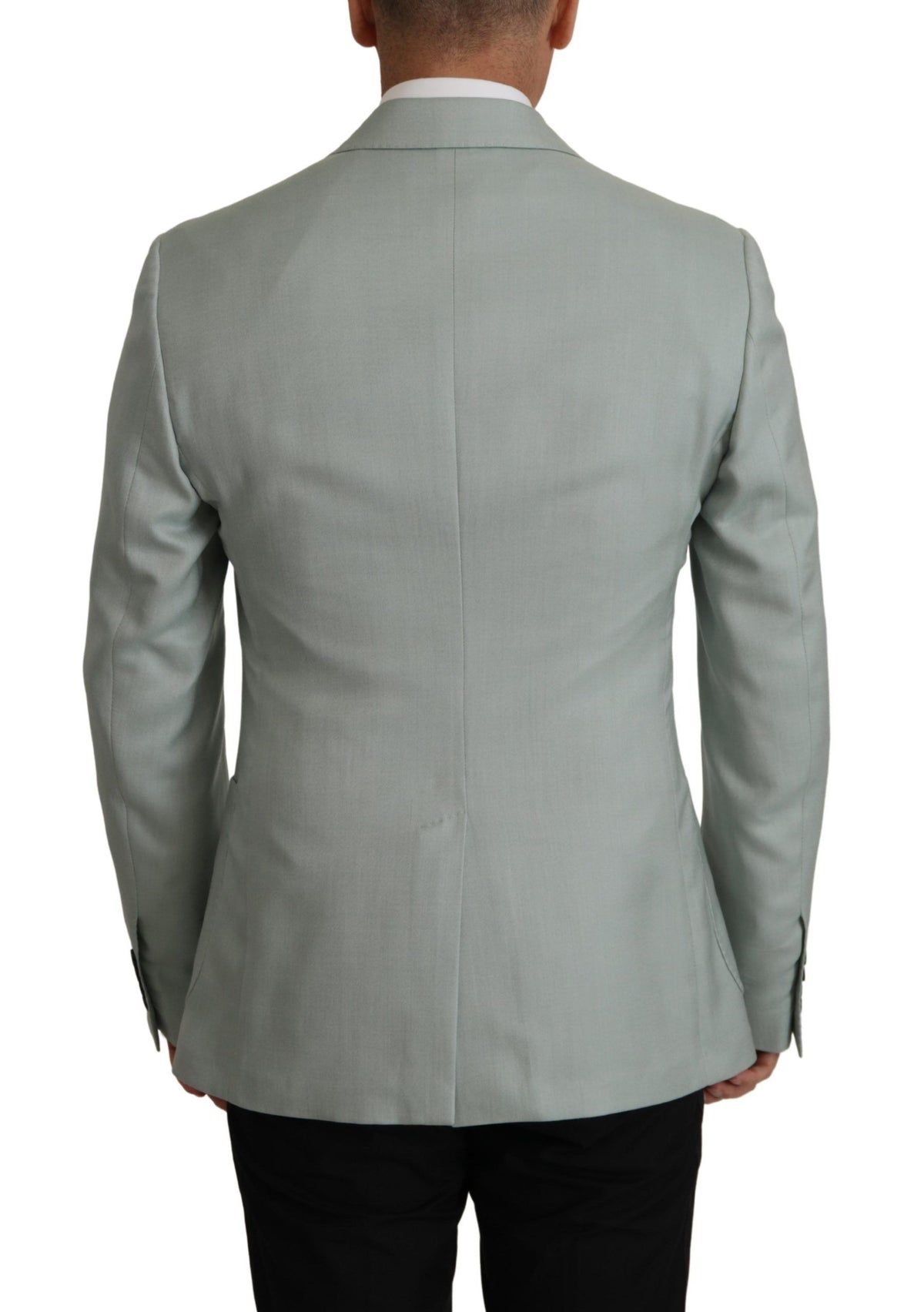 Blazer en cachemire et soie vert clair de Dolce &amp; Gabbana
