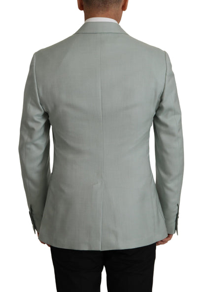 Blazer en cachemire et soie vert clair de Dolce & Gabbana