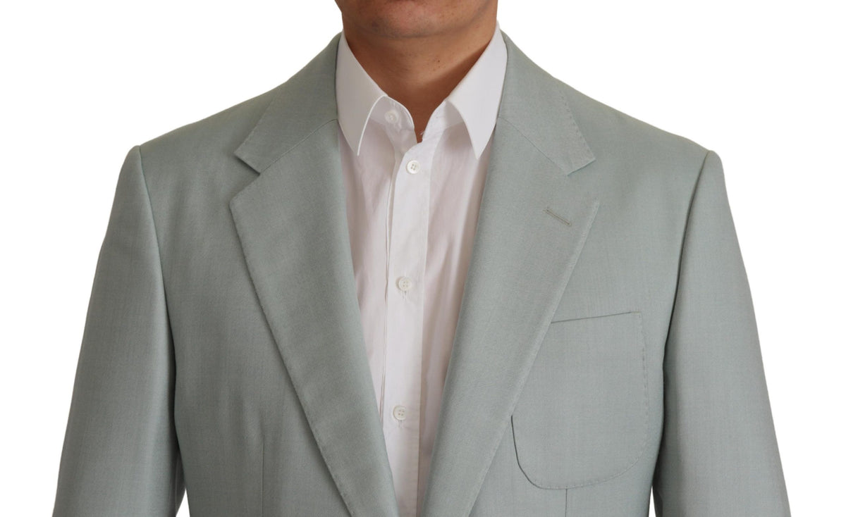 Blazer en cachemire et soie vert clair de Dolce &amp; Gabbana