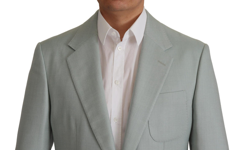Blazer en cachemire et soie vert clair de Dolce &amp; Gabbana