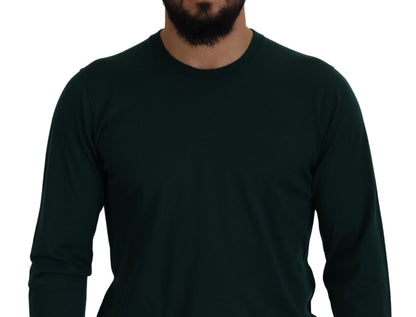 Pull en cachemire vert à col rond de Dolce & Gabbana