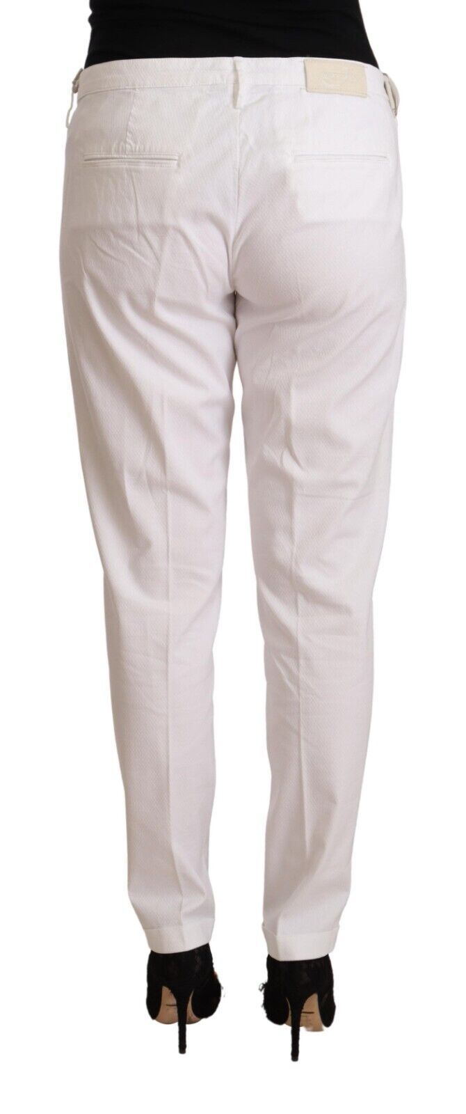 Pantalon Tapered Birgitte Blanc Mi-Taille de Jacob Cohen
