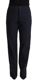 Pantalon Tapered Noir Taille Haute Exte