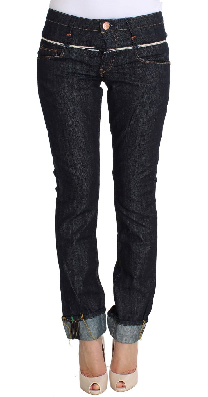 Acht Blue Denim Cotton Straight Fit Jeans - Élégance et Confort