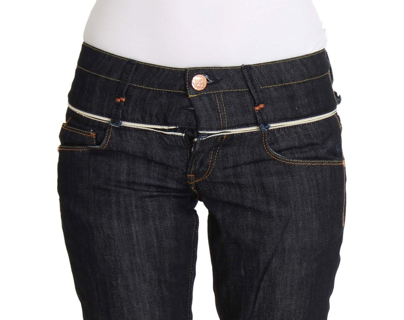 Acht Blue Denim Cotton Straight Fit Jeans - Élégance et Confort