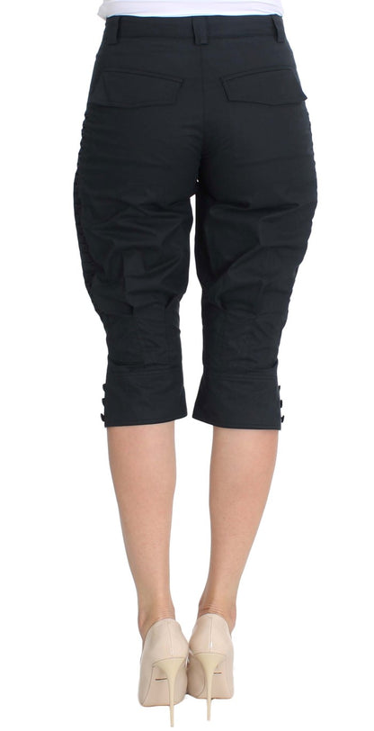 Pantalon 3/4 en coton bleu d'Ermanno Scervino