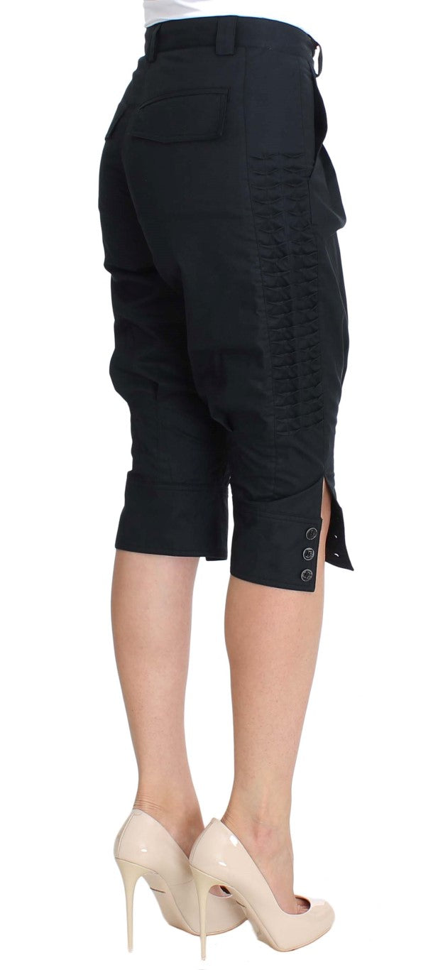 Pantalon 3/4 en coton bleu d'Ermanno Scervino