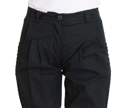 Pantalon 3/4 en coton bleu d'Ermanno Scervino