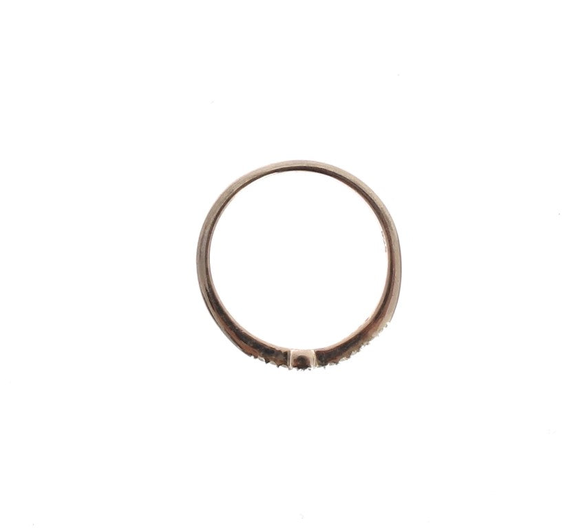 Bague Nialaya en argent 925 avec croix en zircone cubique