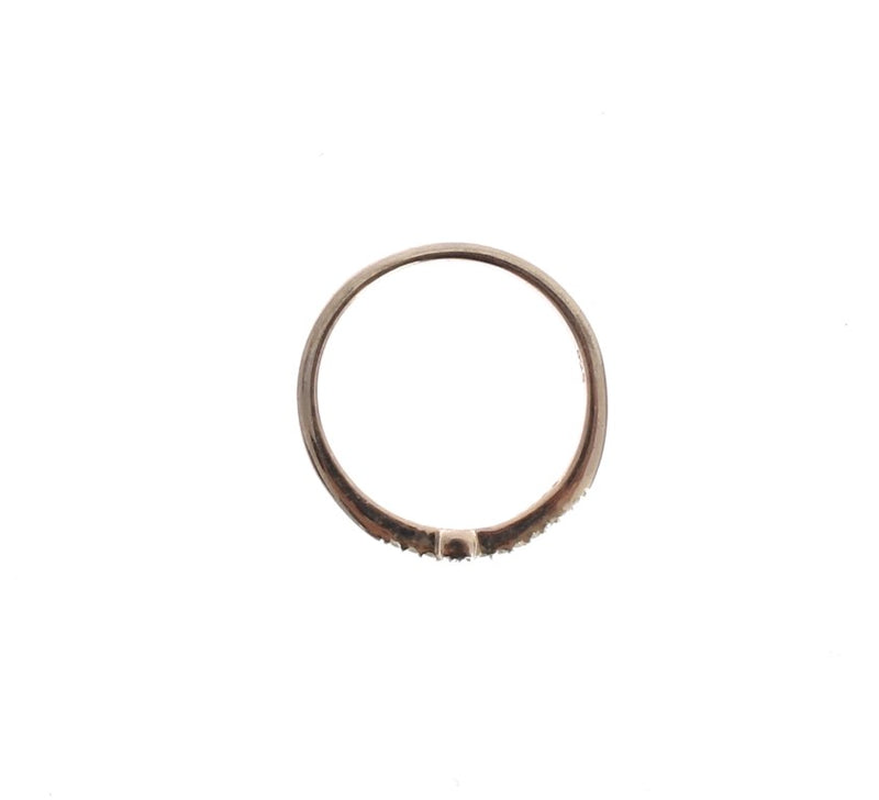 Bague Nialaya en argent 925 avec croix en zircone cubique