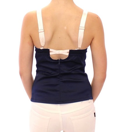 Dolce & Gabbana Blauwe Tanktop met Zeilermotief