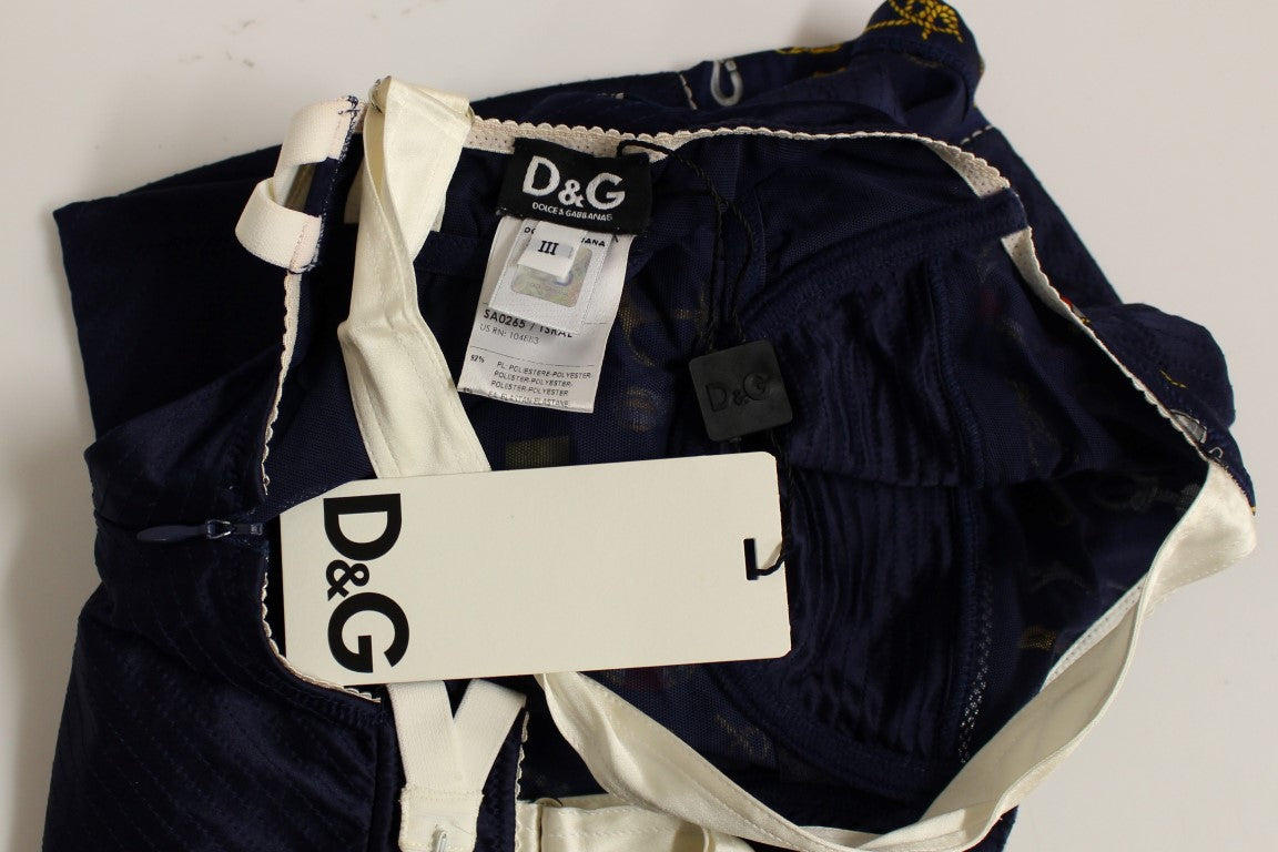 Dolce & Gabbana Blauwe Tanktop met Zeilermotief