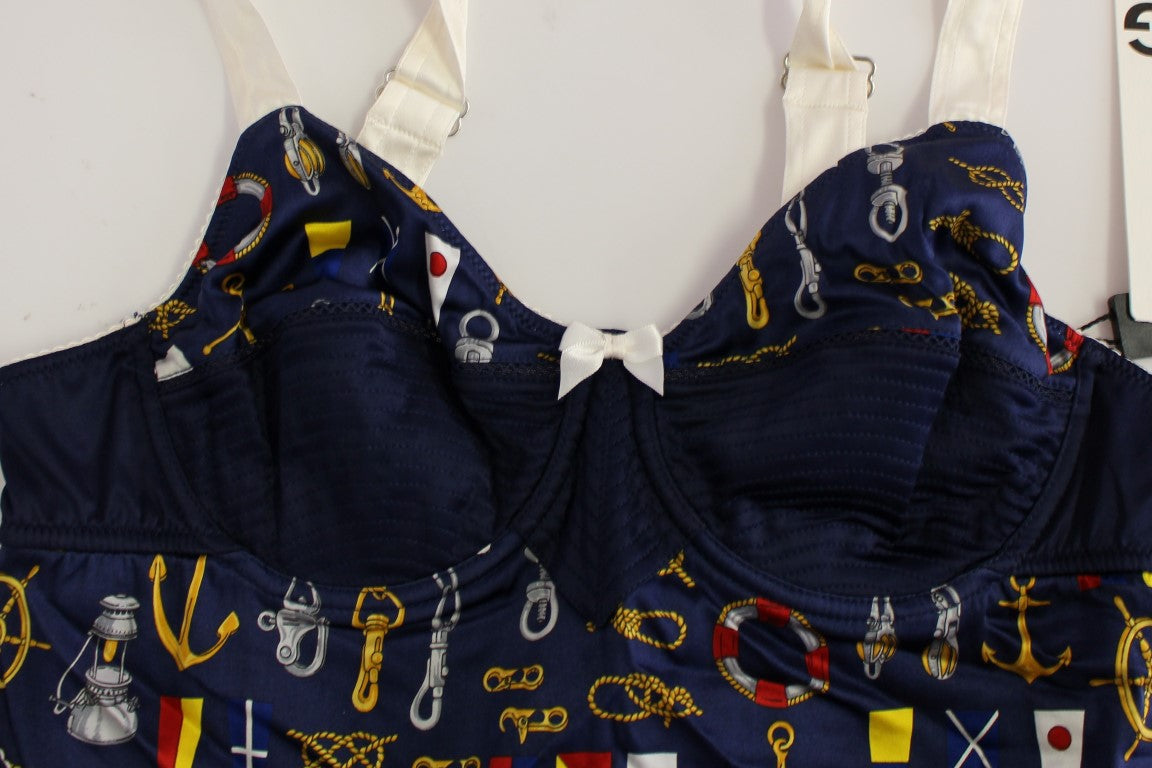 Dolce & Gabbana Blauwe Tanktop met Zeilermotief