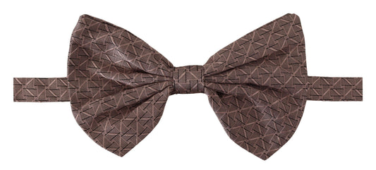 Nœud papillon ajustable Dolce & Gabbana à imprimé fantaisie gris