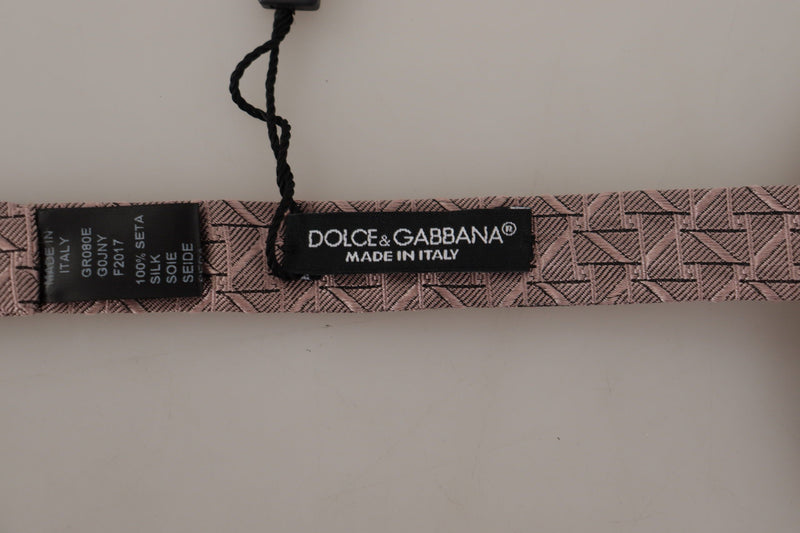 Nœud papillon ajustable Dolce &amp; Gabbana à imprimé fantaisie gris