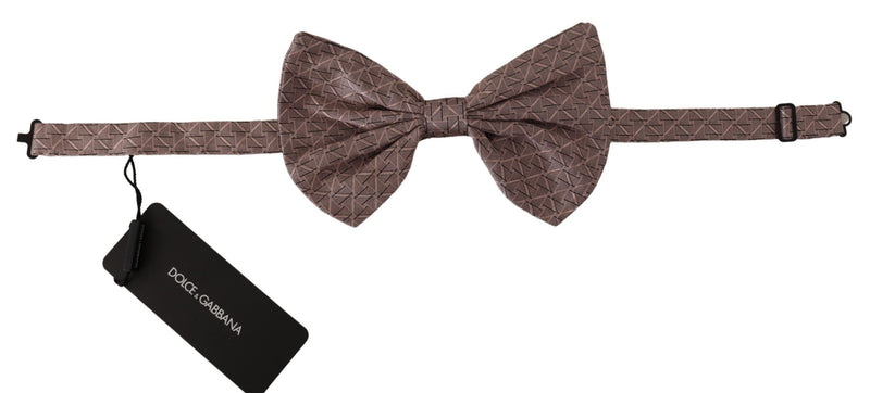 Nœud papillon ajustable Dolce &amp; Gabbana à imprimé fantaisie gris