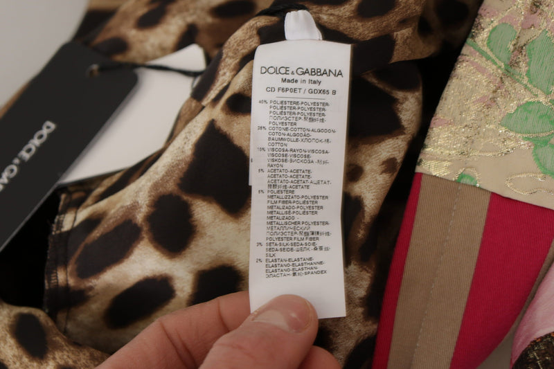 Dolce & Gabbana Robe Mini Floral Patchwork Multicolore