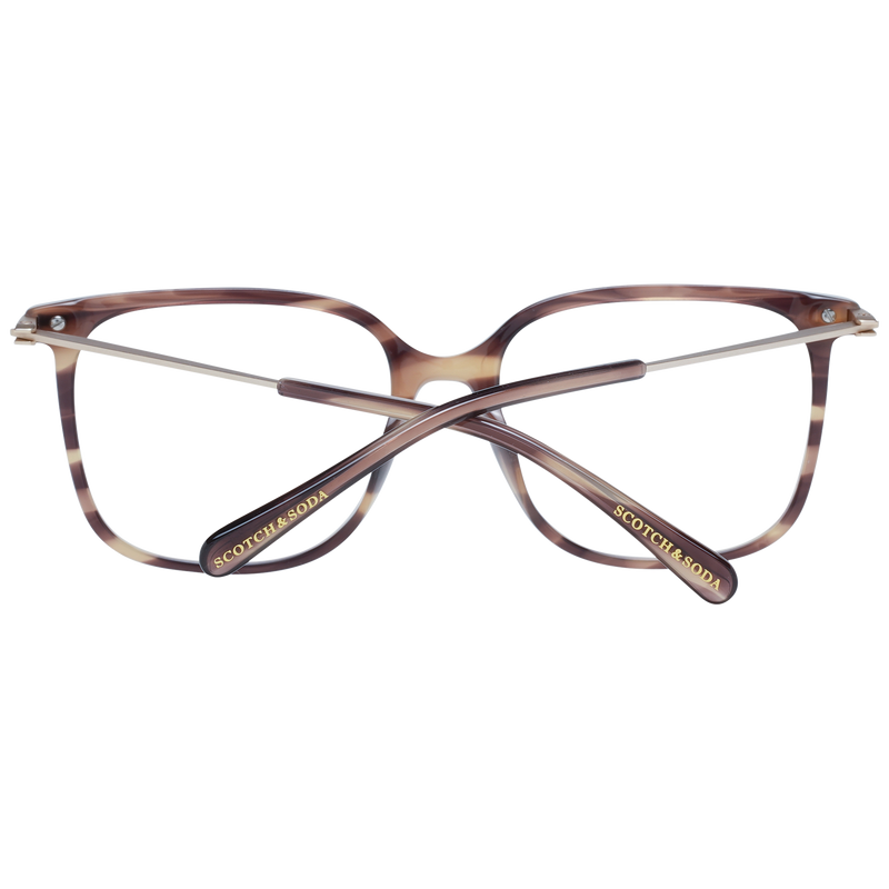 Scotch & Soda Brown Women Frames - Chic Square Acetate Glasses