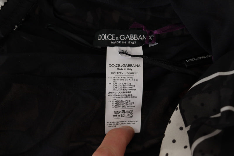 Robe Midi Florale Léopard Multicolore Dolce & Gabbana