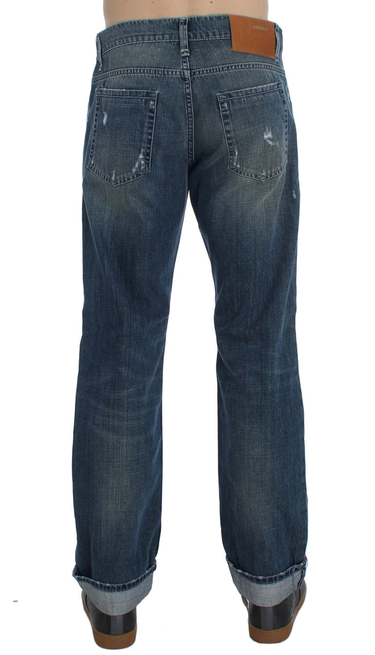 Acht Blue Wash Regular Fit Jeans for Men
