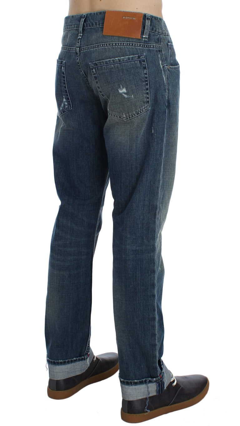 Acht Blue Wash Regular Fit Jeans for Men