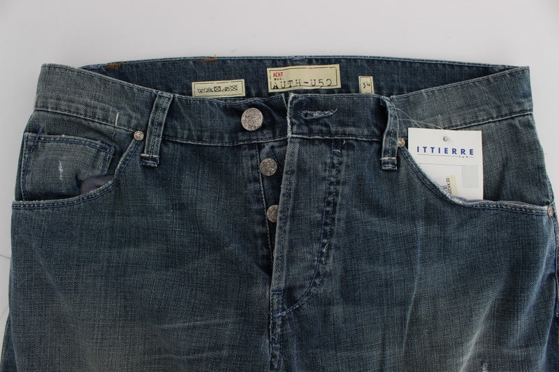 Acht Blue Wash Regular Fit Jeans for Men