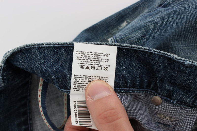 Acht Blue Wash Regular Fit Jeans for Men