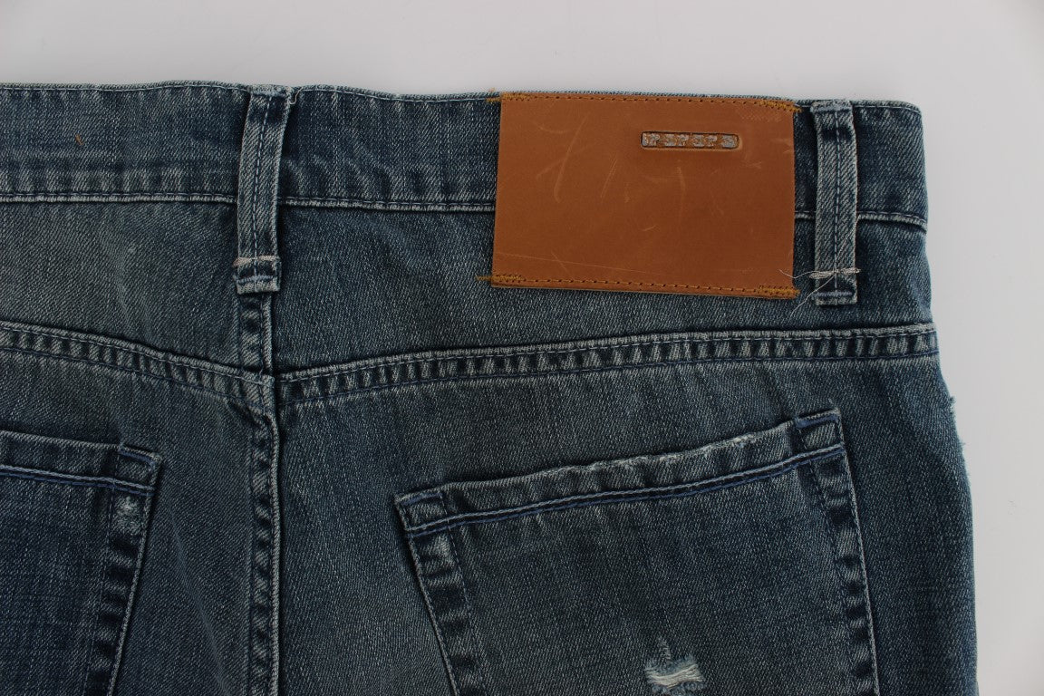 Acht Blue Wash Regular Fit Jeans for Men
