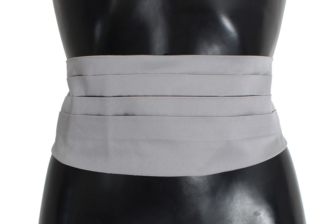 Ceinture en soie grise Dolce &amp; Gabbana