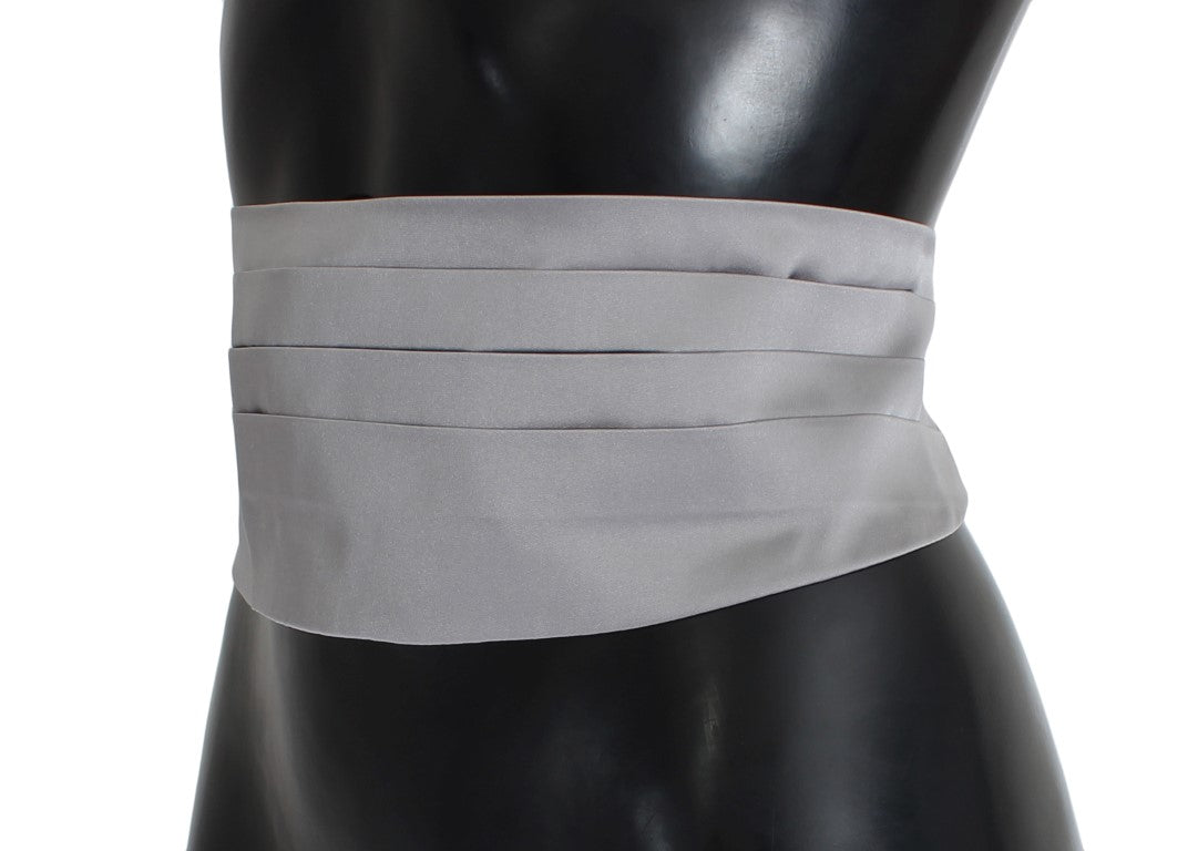 Ceinture en soie grise Dolce &amp; Gabbana