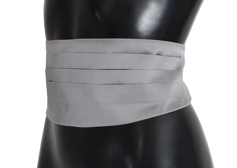 Ceinture en soie grise Dolce &amp; Gabbana