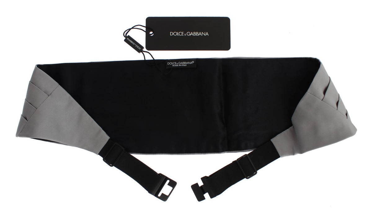 Ceinture en soie grise Dolce &amp; Gabbana