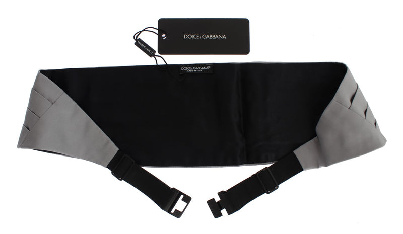 Ceinture en soie grise Dolce &amp; Gabbana