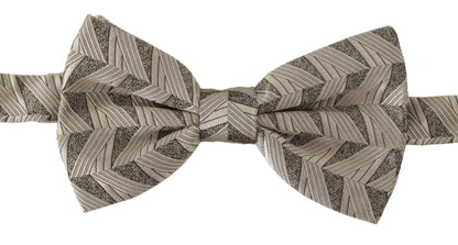 Nœud papillon papillon réglable gris 100 % soie Dolce & Gabbana